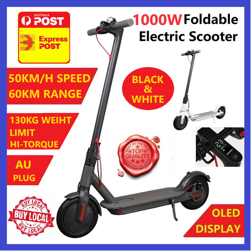 1000W AU PRO Model Electric Scooter 50km/h 8.5inch 60km Portable Foldable Bike