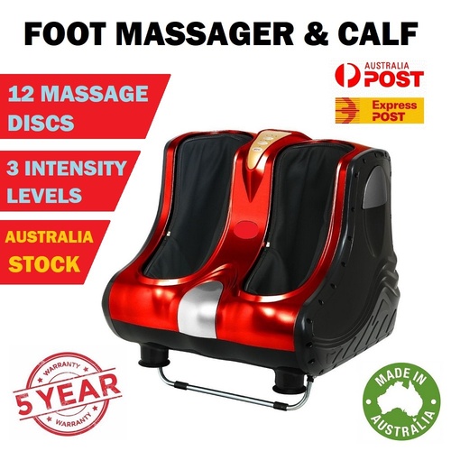 Foot Massager Ankle Calf Leg Shiatsu Kneading Massage Machine 4 USA Motors