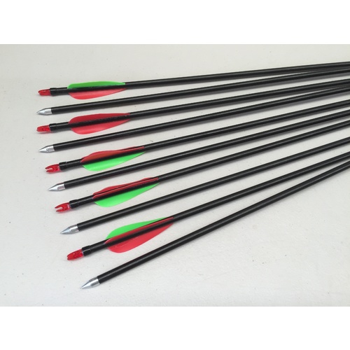 31" FiberGlass Arrows 15-80lb Archery Hunting Compound Bow Fiber Glass